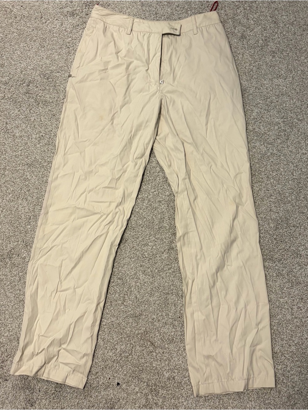 Vintage Prada Sport Beige Technical Cotton Trousers – Made in Italy – Size 40